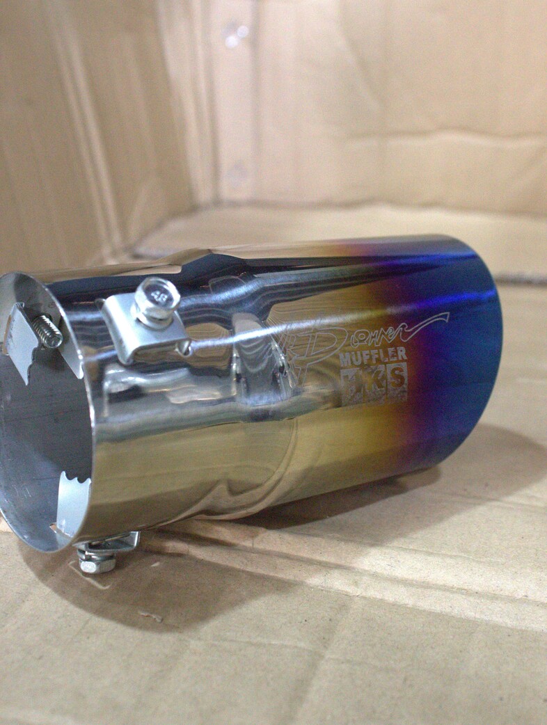 HKS single tip exhaust muffler